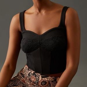 Anthropologie Lace Corset Top